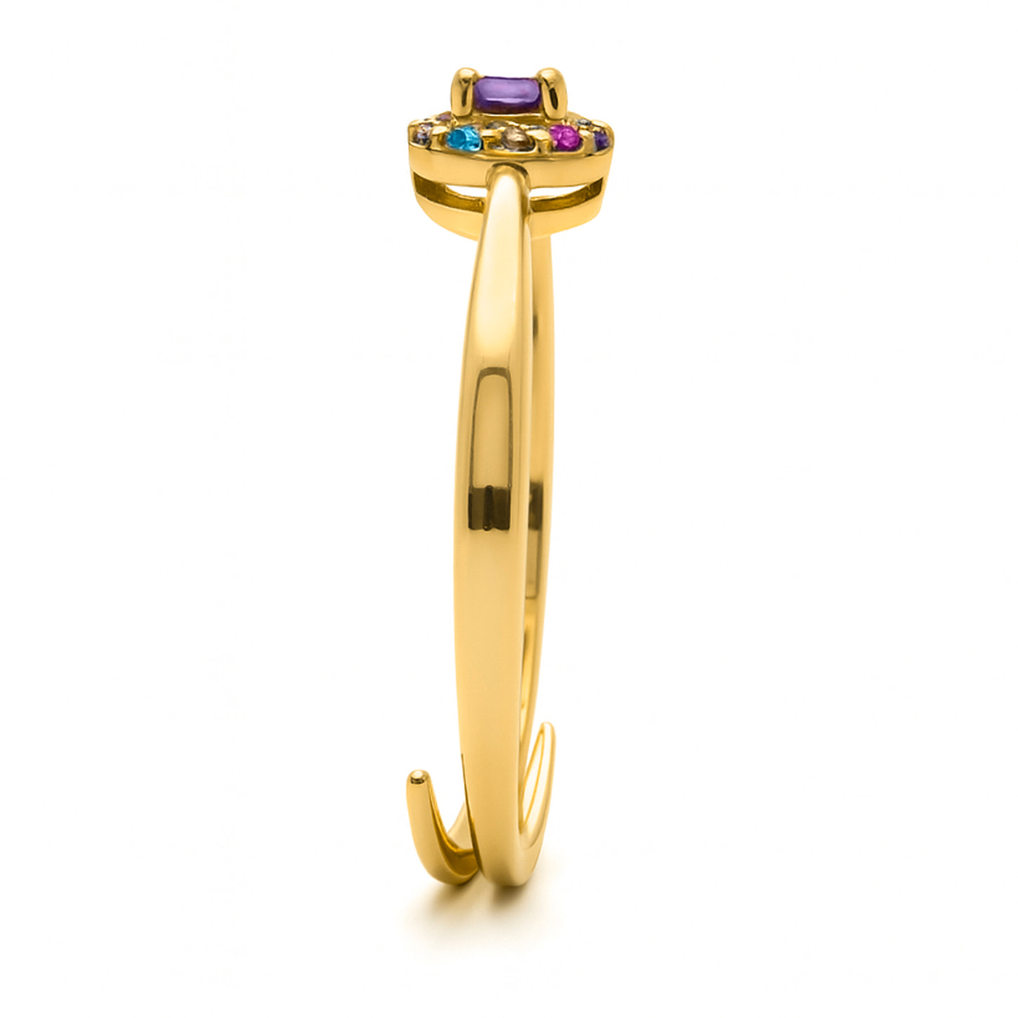 Anillo Aldra acabado oro amarillo 18k