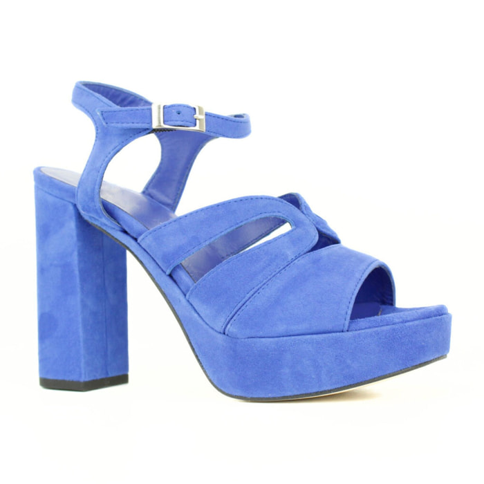 Sandalia plataforma. Tacón de 10 cm