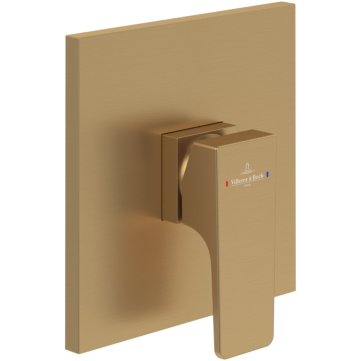 Mitigeur mécanique encastré Architectura Square Or brossé