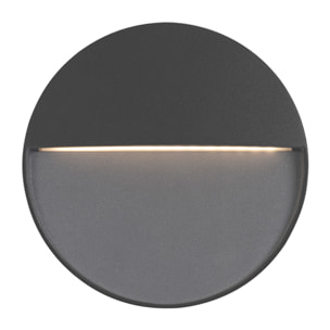 FORLIGHT Nod Round - Foco LED Exterior IP65 de Superficie para Pared. Lámpara de Pared para Señalizar Caminos | Escaleras y Rod