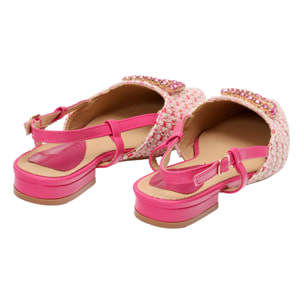 Sandali bassi - applicazione accessorio - tacco 2,5 cm