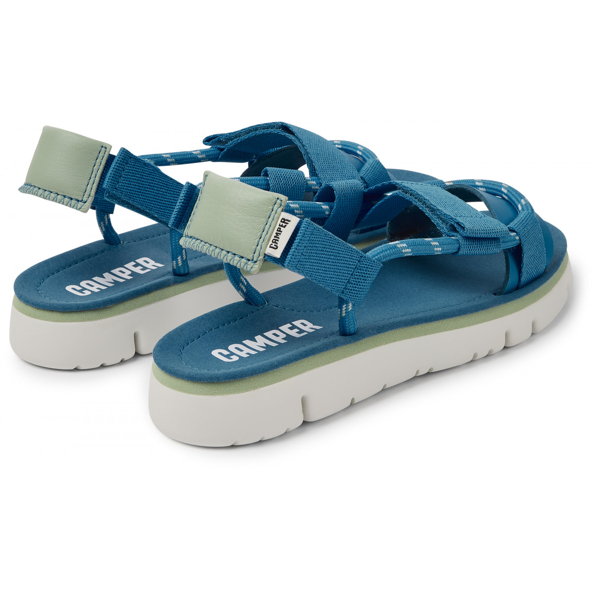 Sandalias - CAMPER Oruga - Azul - Textil/Piel