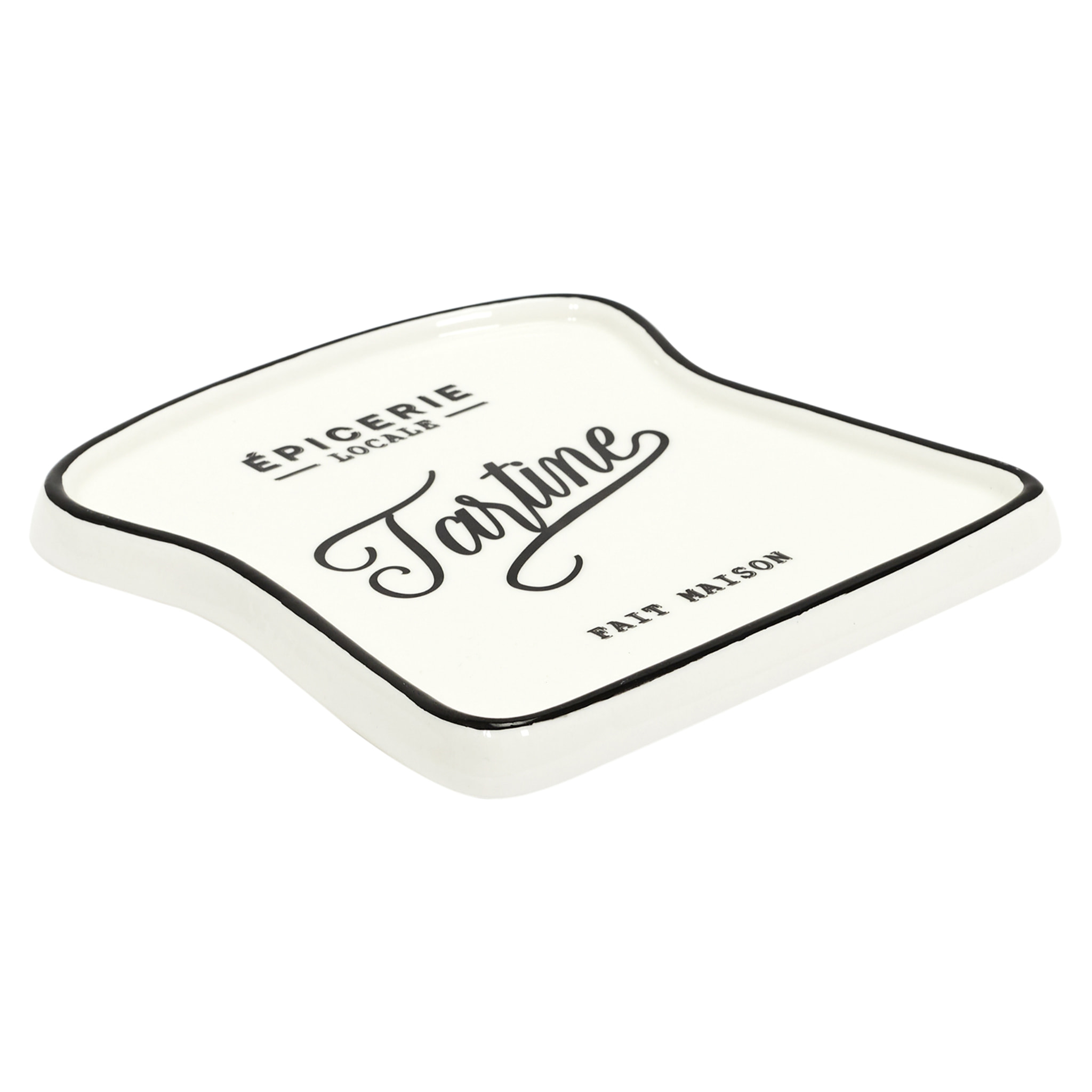 Assiette Toast Bistrot 17x16cm