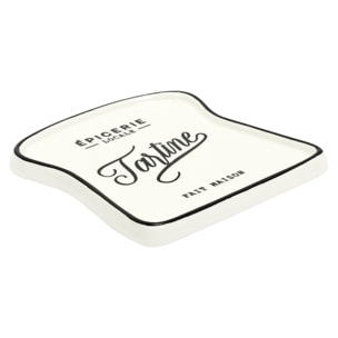 Assiette Toast Bistrot 17x16cm