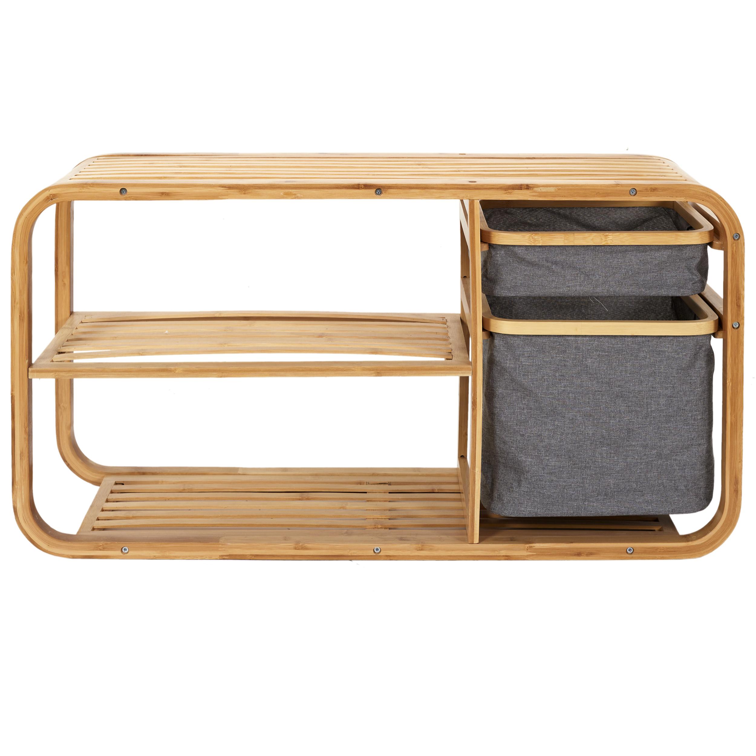 BANC RANGEMENT BAMBOU