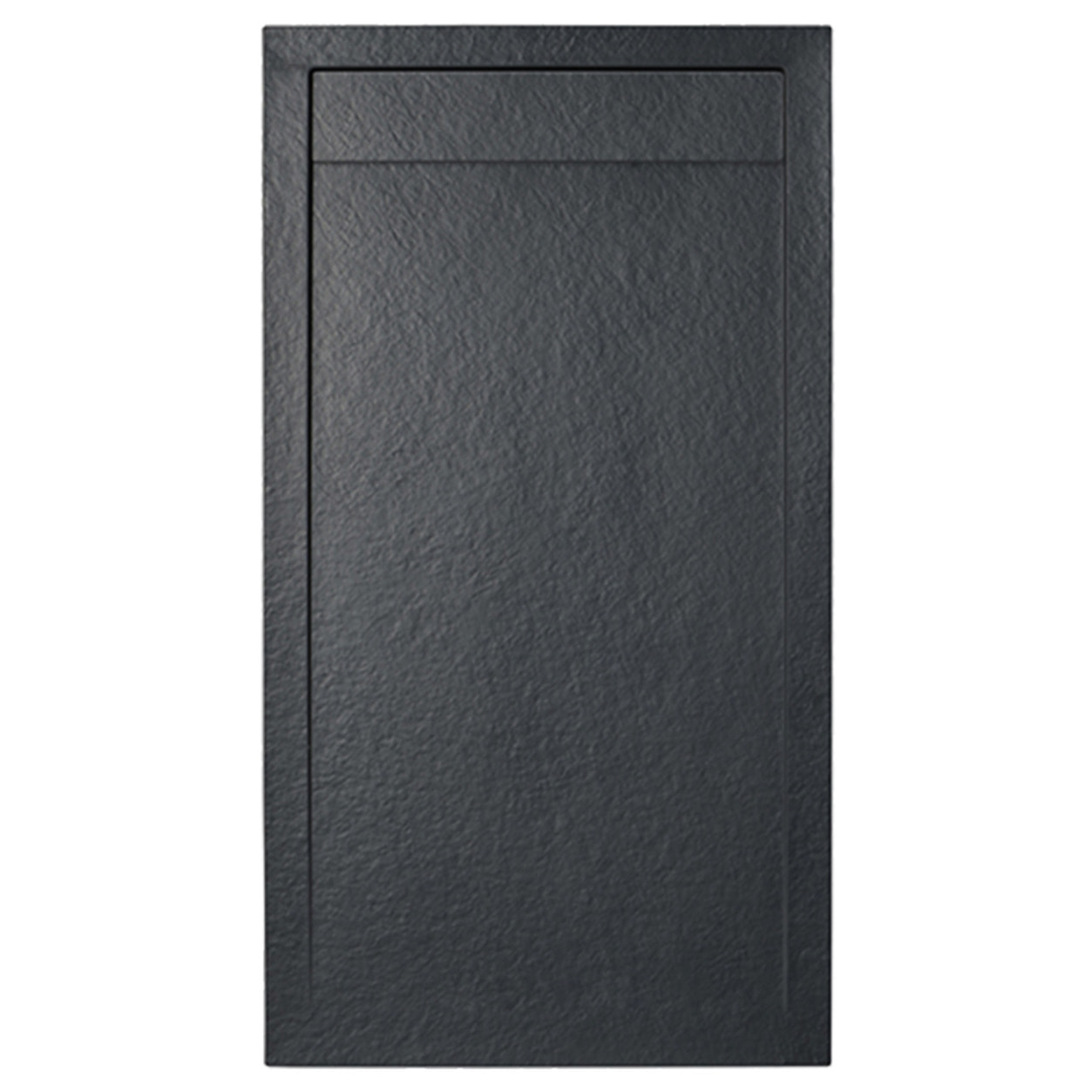Fusion Receveur de douche 120x80cm en marbre coulé, Noir (SATFUP12080G)