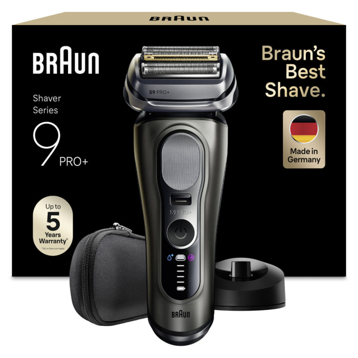 Braun Series 9 PRO+, Rasoir Électrique, Pro SensoAdapt, Base de Recharge, 9615S