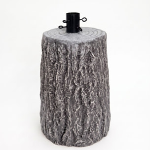 Base decorativa a tronco per albero di Natale in magnesio e ferro - Grigio