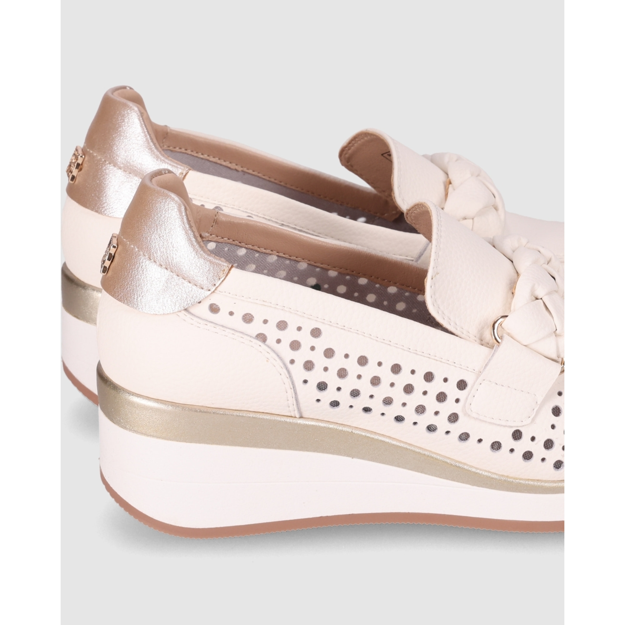 Zapatos de Piel - Hielo - Tacón: 5 cm