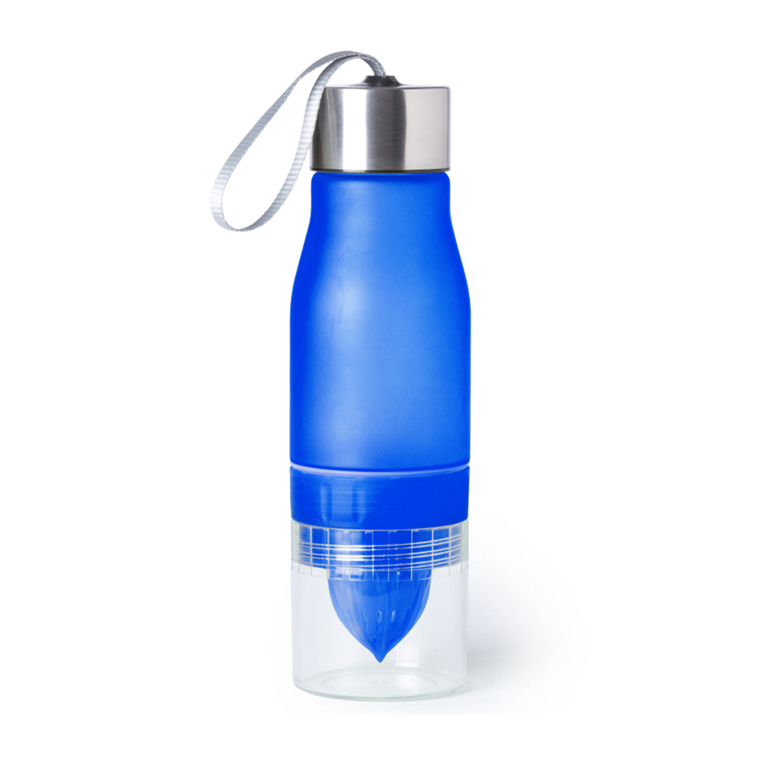 Selmy bidón de 700ml de capacidad Tritán de alta resistencia al calor. Base con exprimidor de cítricos.