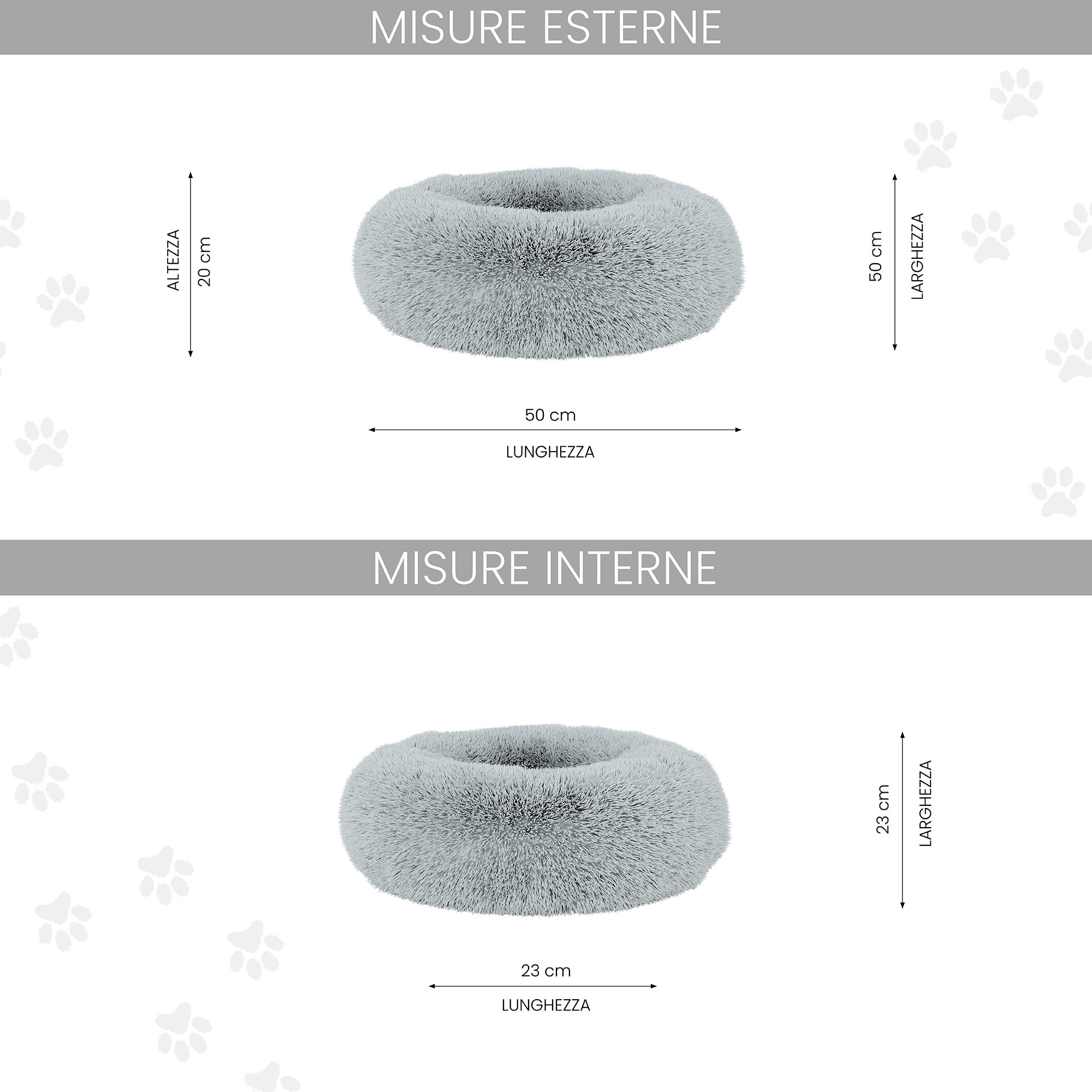 CUCCIA DREAMS SOGNI E CAPRICCI PETS-PERLA 50x50x20 cm