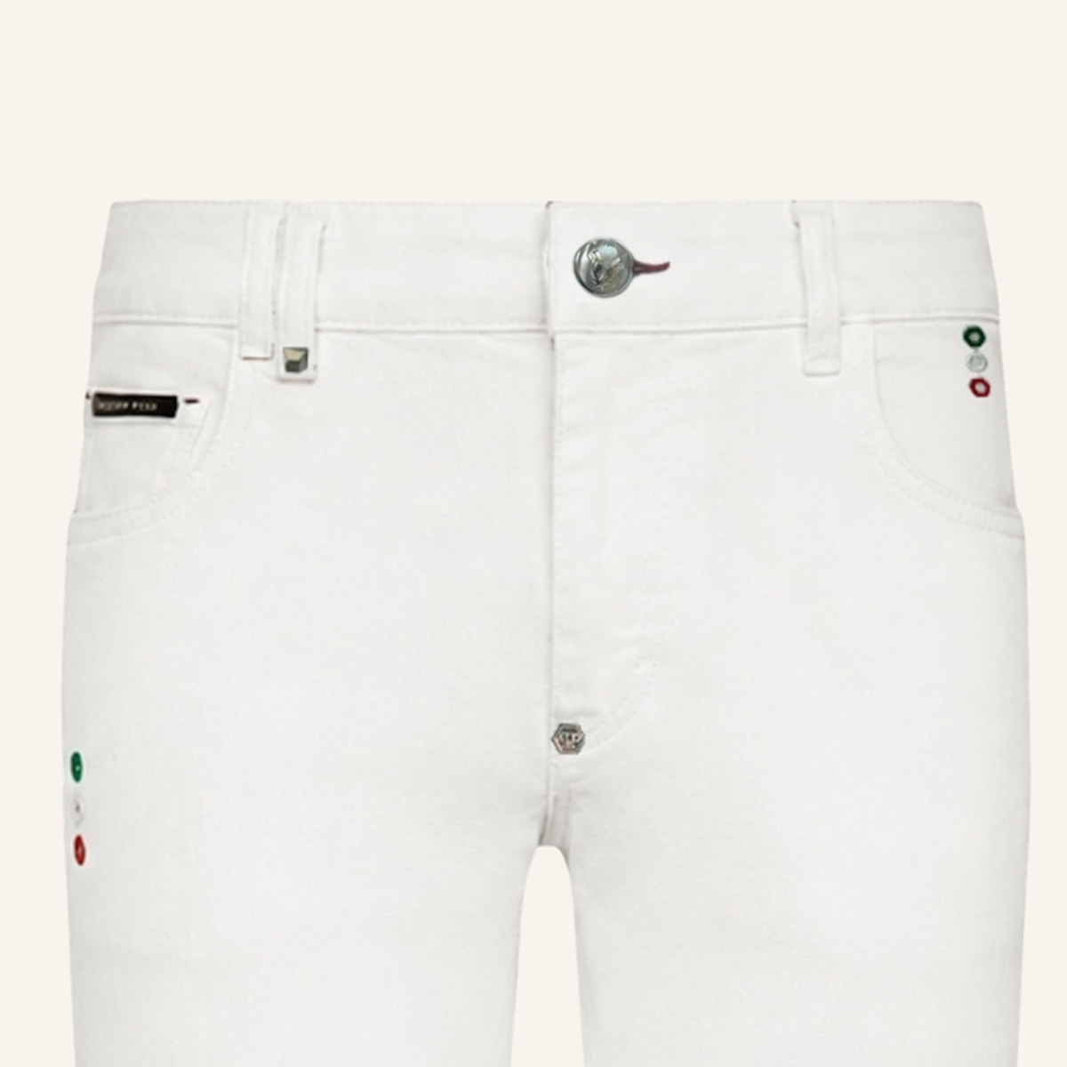 PHILIPP PLEIN Vaqueros de corte slim BASIC
