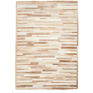 Tapis peau de vache kilim fait main JEDE