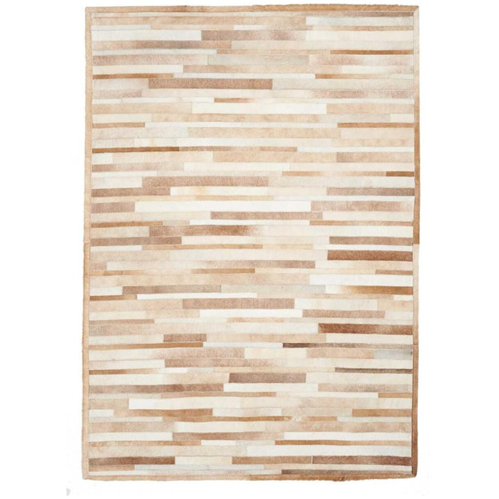 Tapis peau de vache kilim fait main JEDE