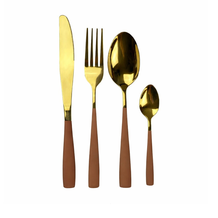 Ménagère 24 pièces en inox, design 3, YOKOTE