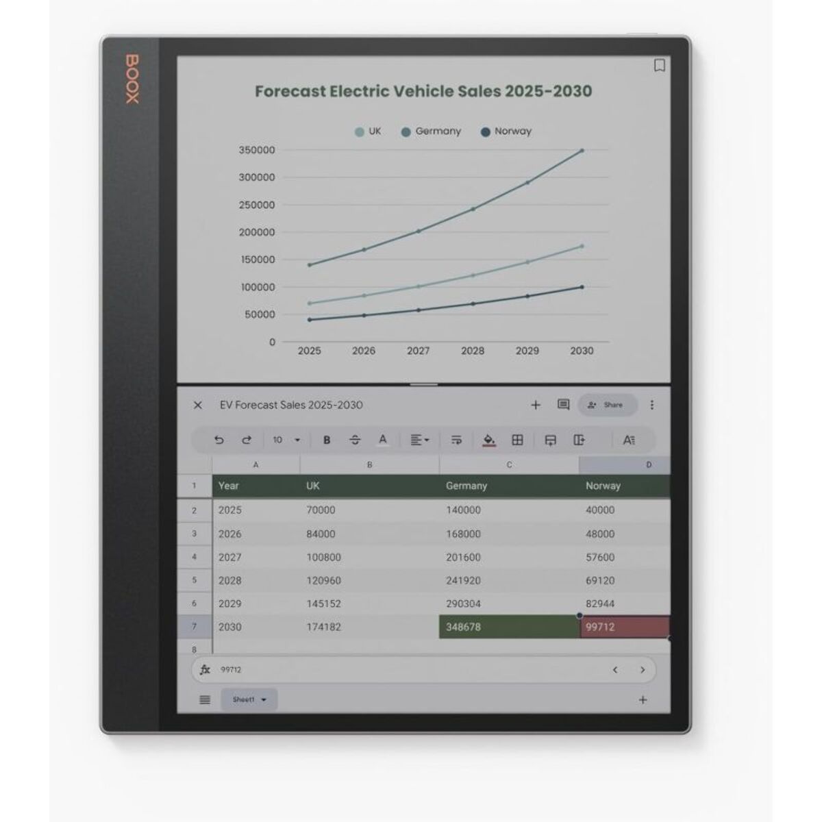 Bloc-notes numérique BOOX Tab X C 13.3''