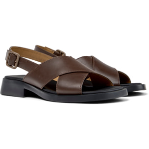 Sandalias - CAMPER Dana - Marron - Cuero liso