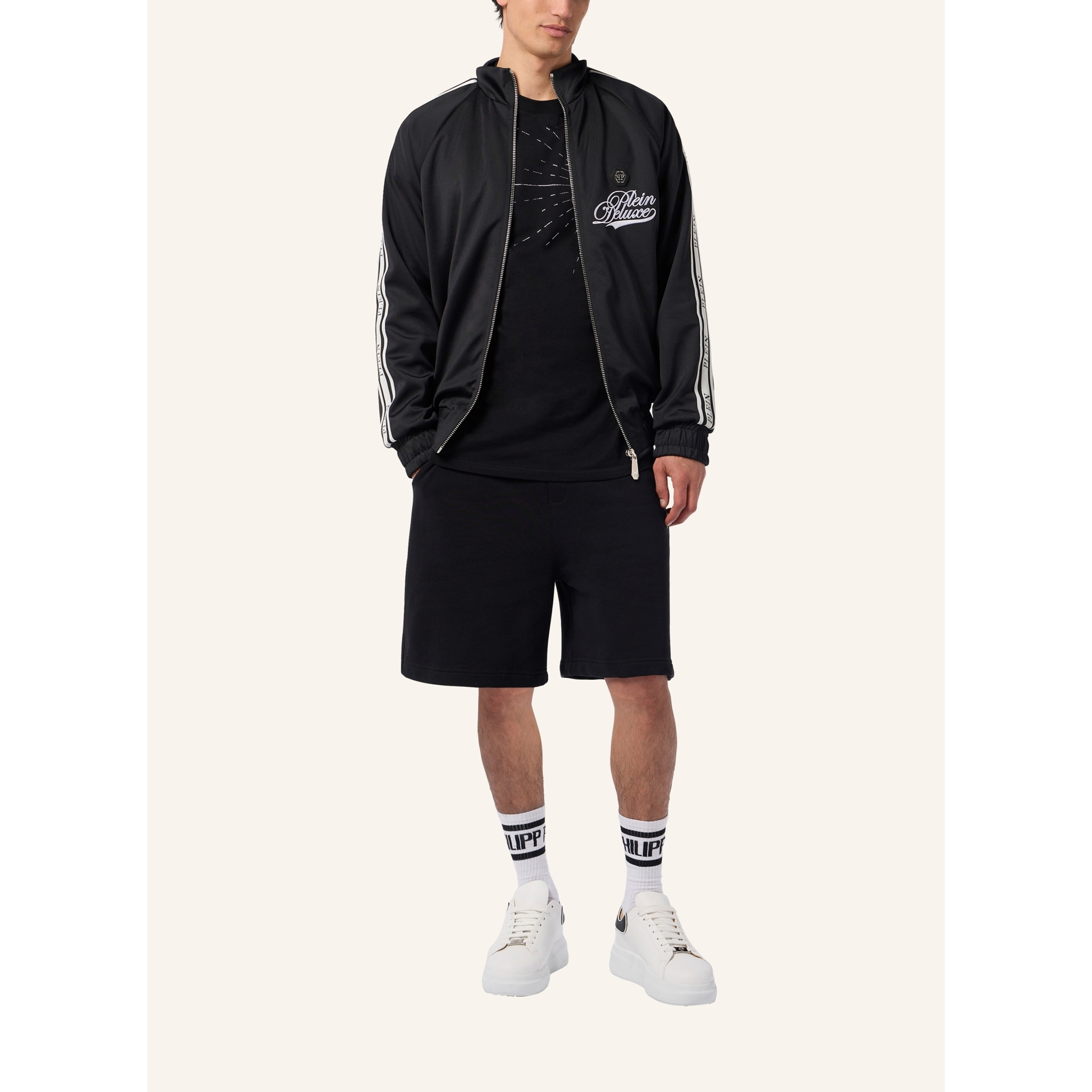 PHILIPP PLEIN Tracksuit Jacket Plein Deluxe Signature Signature