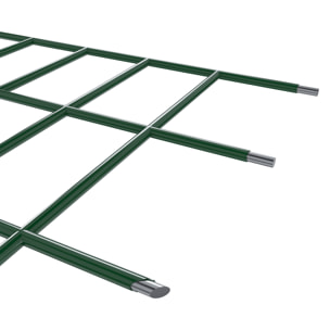 Rotolo Rete Metallica Per Recinzioni 25 M Zincata Plastificata Elettrosaldata Rigida Per Giardino Orto Piante Spazi Esterni (125 Cm)