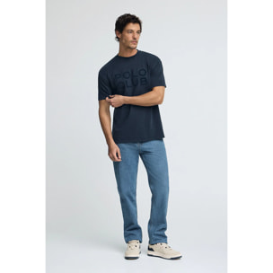 Camiseta Tarak azul marino con logo Polo Club