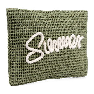 Bérgamo Borsa a mano Donna. Realizzato in carta intrecciata design "Summer".