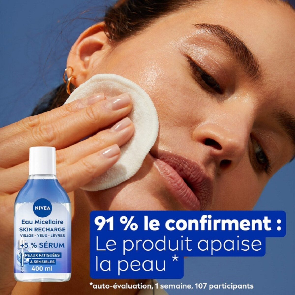 Pack de 2 - Nivea - Eau Micellaire SKIN REGEN infusée Sérum Panthenol 400ml