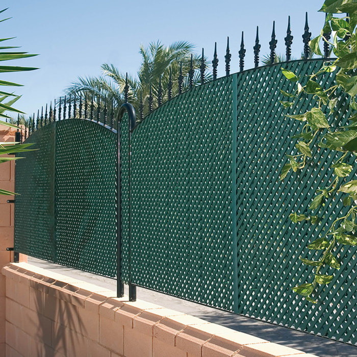 Celosía Fija Pvc Verde 18 Mm