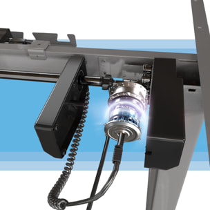 FrankyStar - Stand Up Desk scrivania elettrica con tecnologia dual motor, con regolazione digitale.