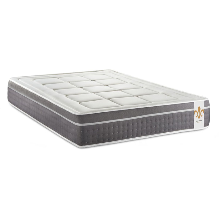 Matelas Trente - 30cm - Ressorts ensachés et mémoire de forme - Confort d'exception - Soutien sur mesure