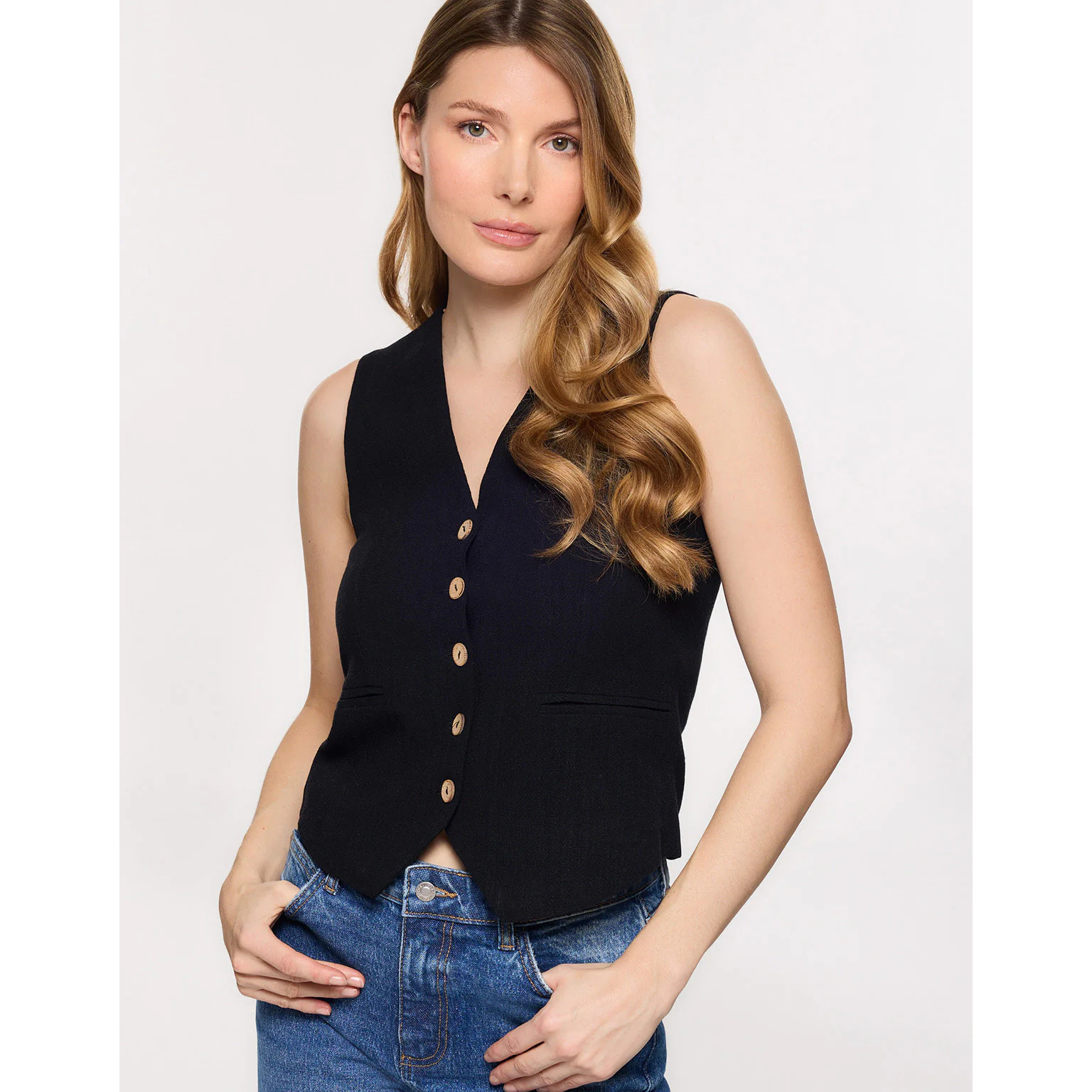 Top Chaleco Negro - Chai II