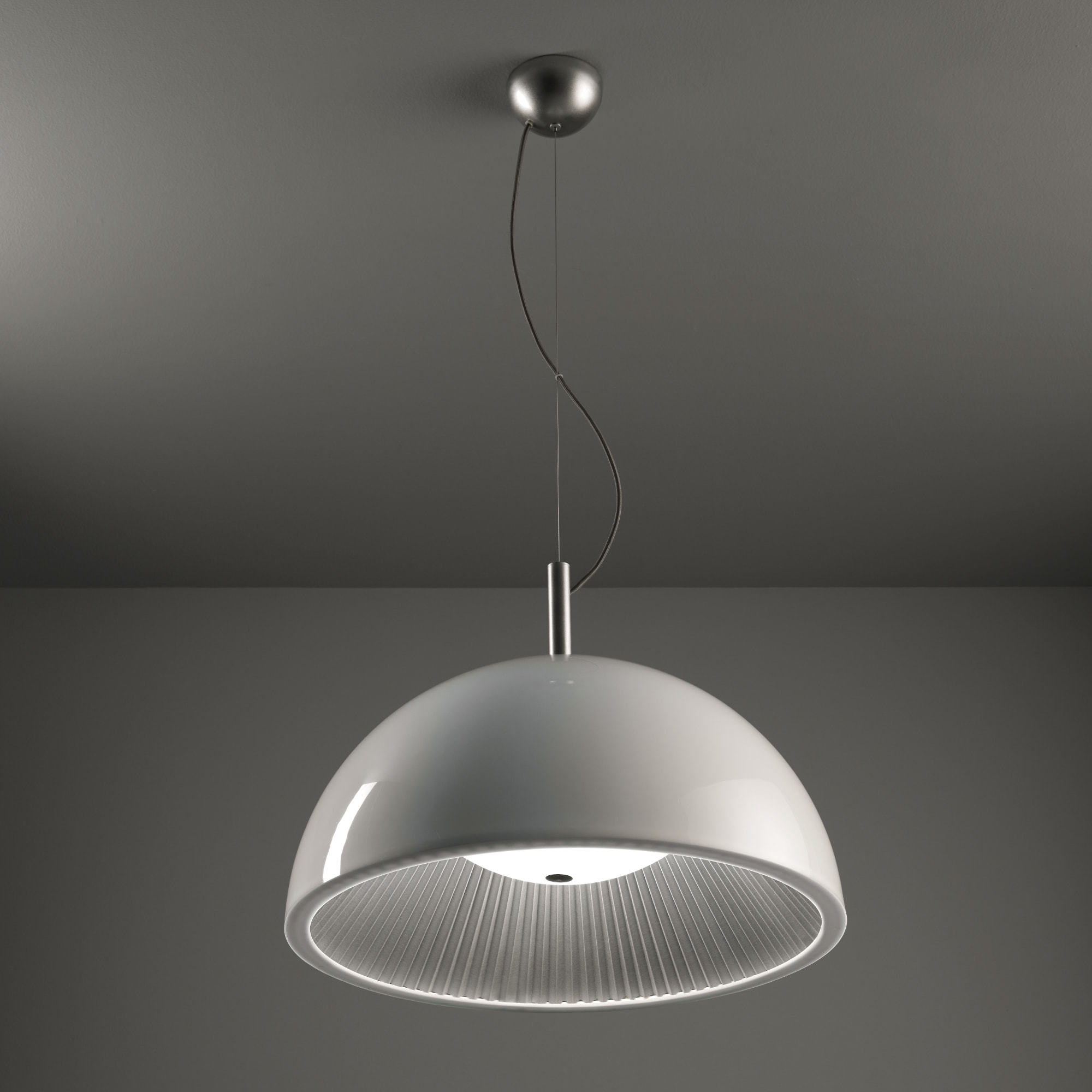 LEDS C4 Colgante Umbrella Ø1000 E27 15W Plata 1500Lm