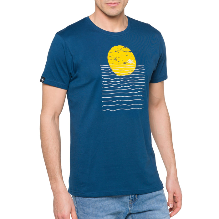 Camiseta de algodón 150 gr Hot Buttered Heatwave Color Azul Indigo