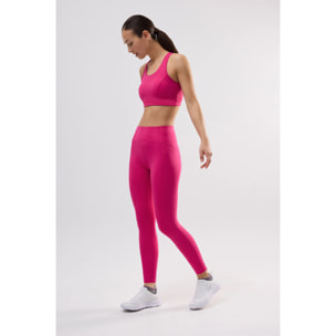 Reggiseno sportivo a sostegno medio con imbottitura rimovibile in fucsia