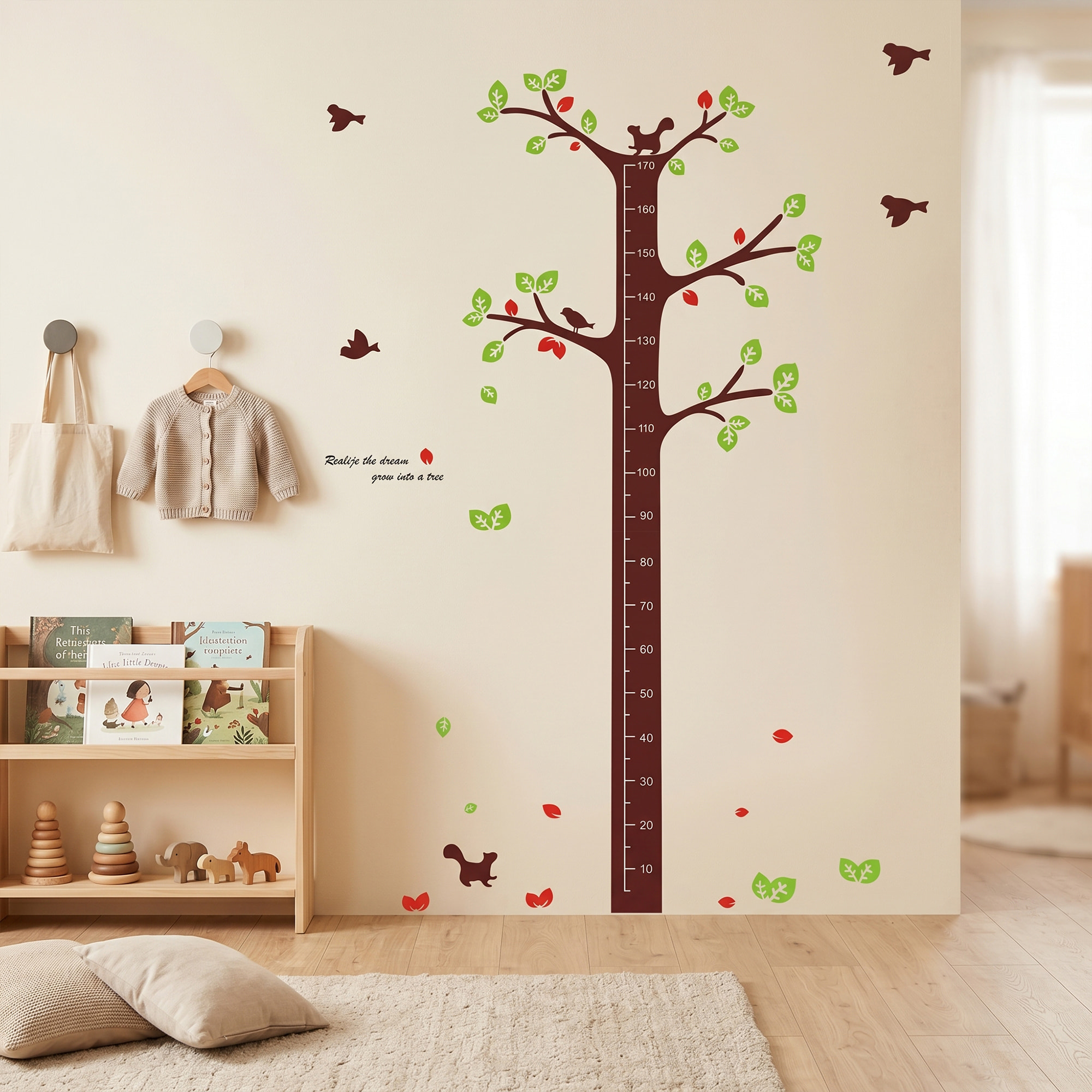 Stickers Muraux décoration adhésifs toise arbre des rêves