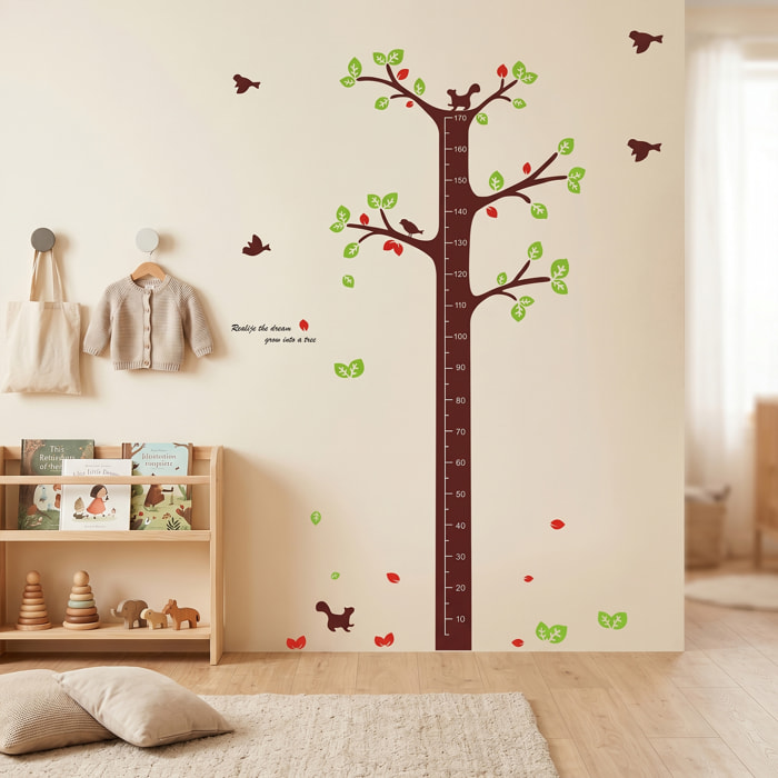 Stickers Muraux décoration adhésifs toise arbre des rêves