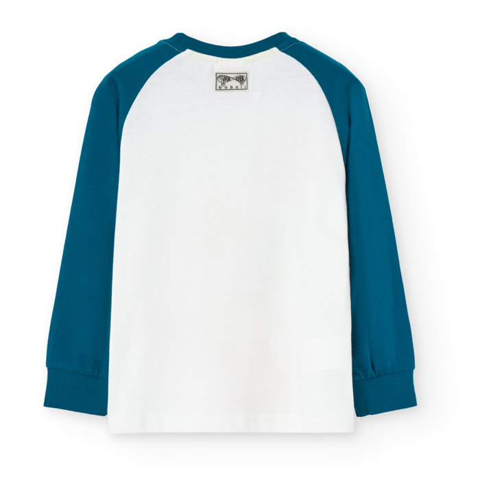 Camiseta punto bicolor de niño -BCI