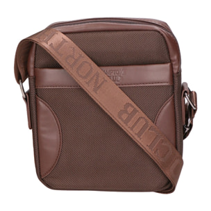 Borsa a tracolla uomo - Modello False - Pelle vegana e nylon - 18.0 x 21.0 x 4.0 cm
