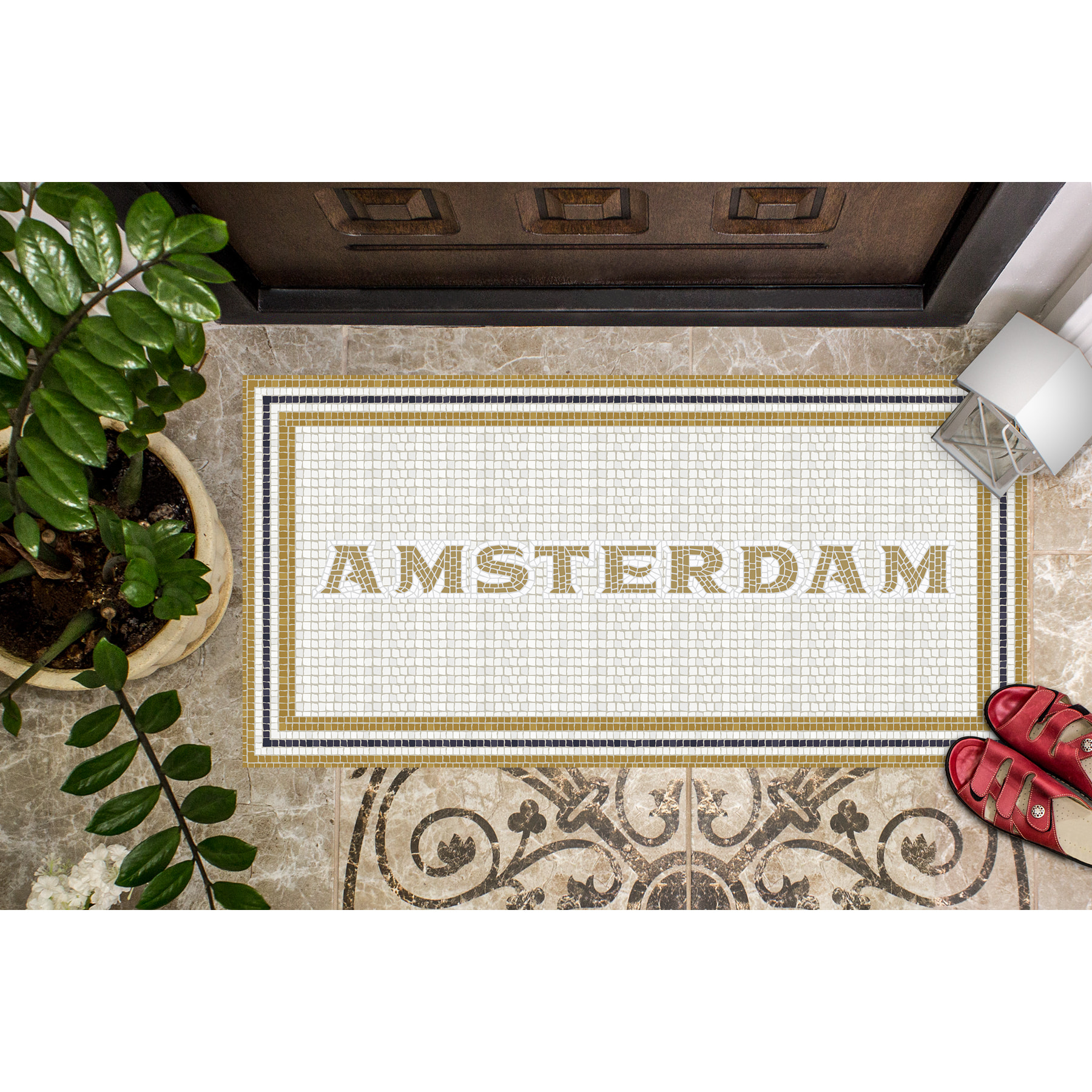 Alfombras vinílicas de Ceramiko - Mosaico romano "Amsterdam"