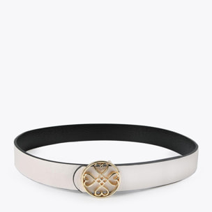 Cintura double face trifoglio cuori