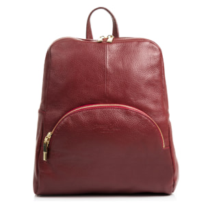 Monastier Bolso mochila Mujer.Piel auténtica Dollaro