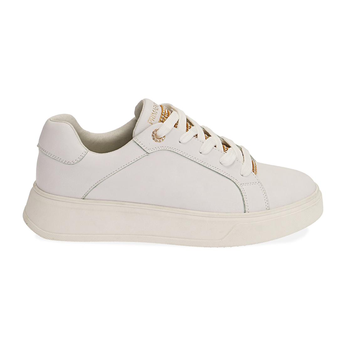 Sneakers bianco/oro