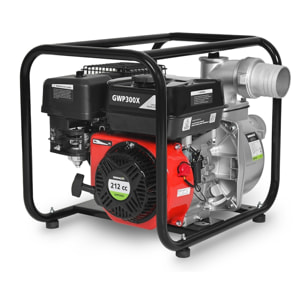 Motobomba para extraer y mover agua GWP300X, 212cc, 5,7cv, 5,5m3/h - 58m3/h - Greencut GWP300X