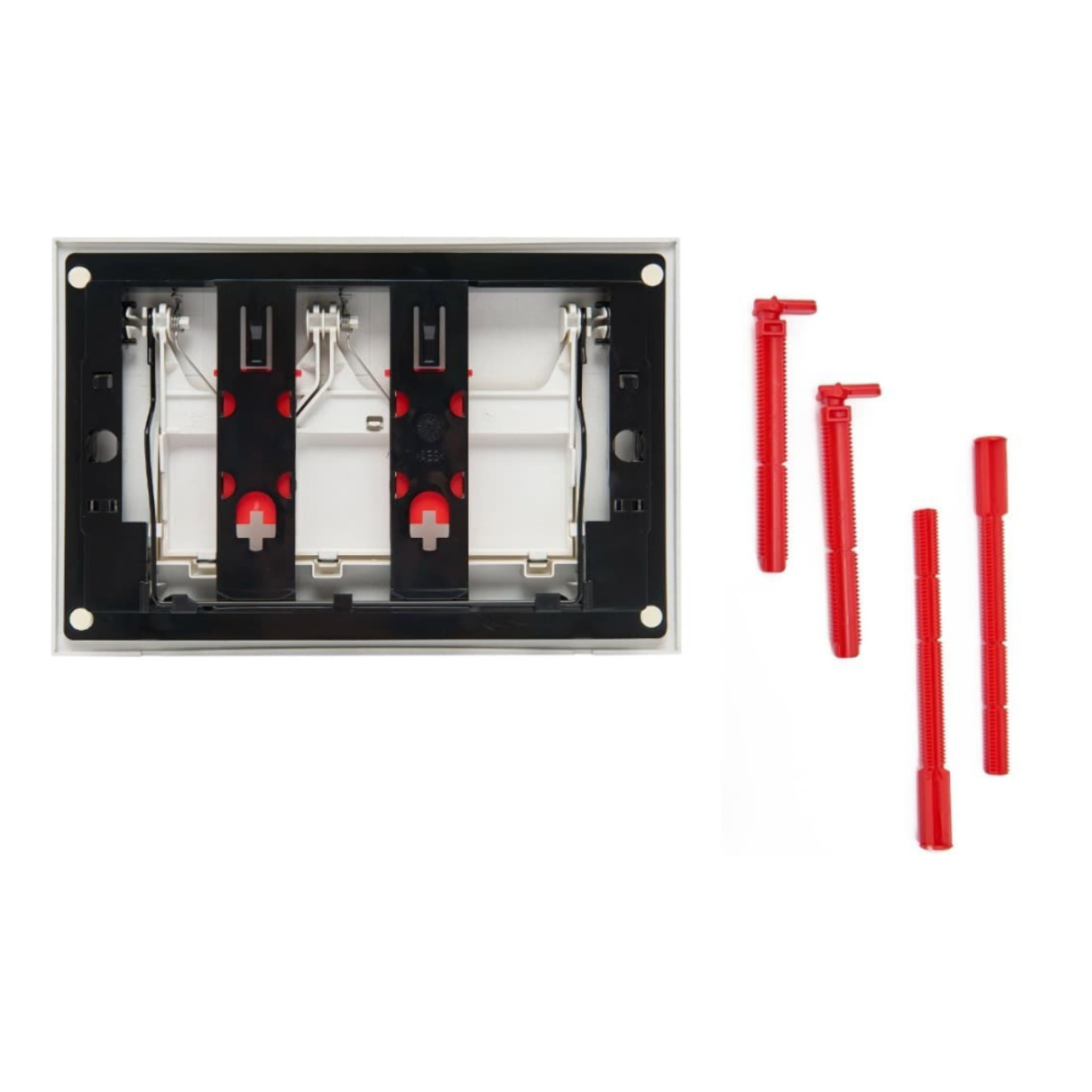 Plaque de commande double touche en acier inoxydable, traitement PVD, or mat (SATATG-M)
