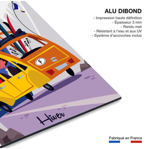 Tableau  sur la route des alpes Tableau alu Dibond