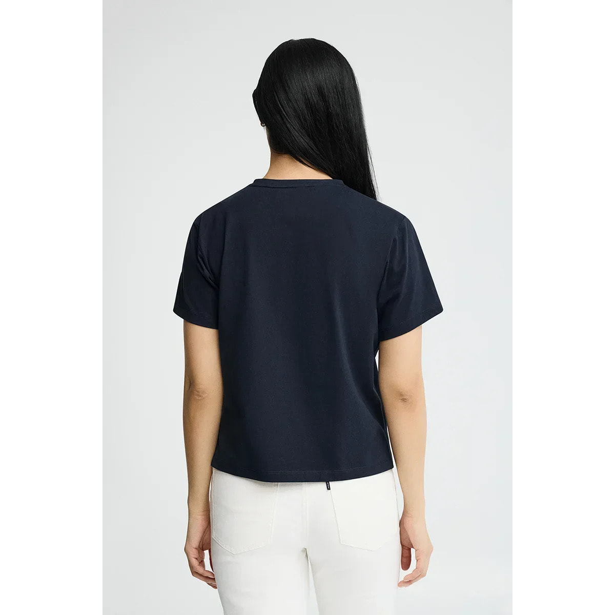 Camiseta azul marino de manga corta con bordado náutico Polo Club