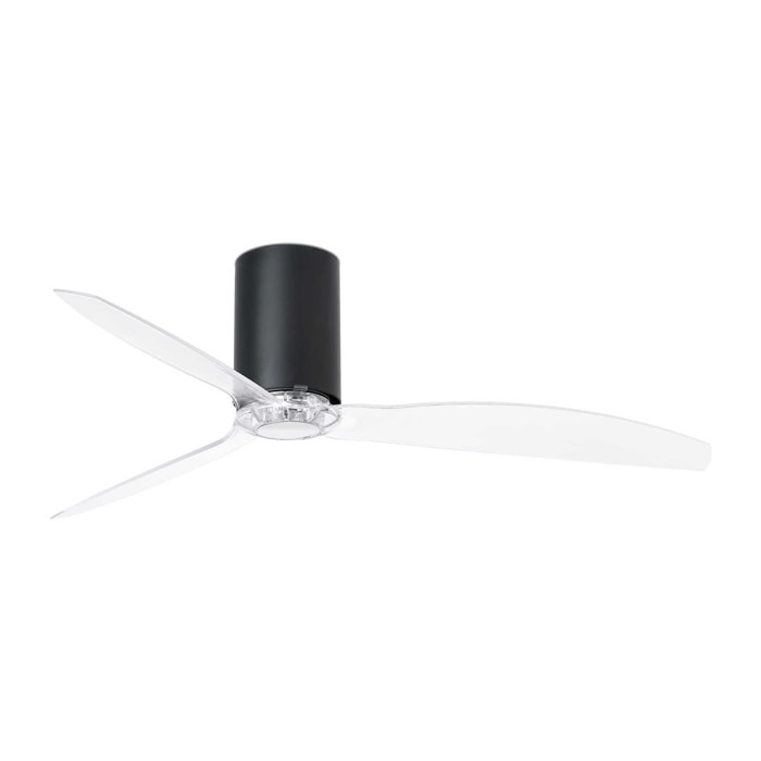 MINI TUBE FAN M Ventilatore a soffitto nero opaco/trasparente