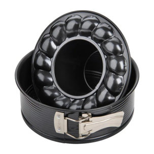 Moule à manqué à charnière avec fond à savarin 18 cm Zenker Black Metallic