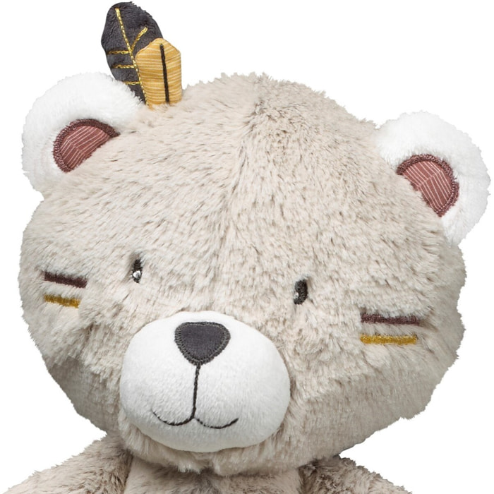 Doudou Ours en velours beige