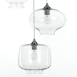 Tomasucci Lampadario 3 luci SAKY CLEAR multicolore