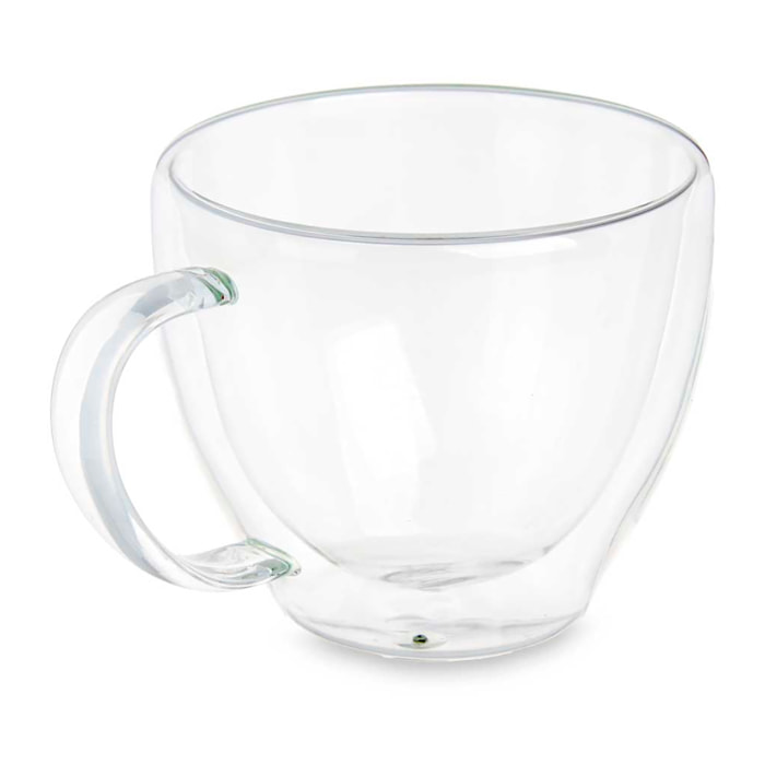 CONFEZIONE 6 TAZZINE CAFFÈ IN BOROSILICATO DOPPIA PARETE 140 ML